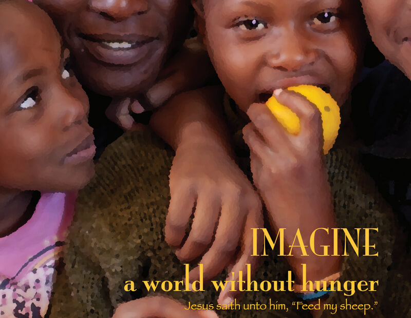 Imagine a world without hunger e-book cover